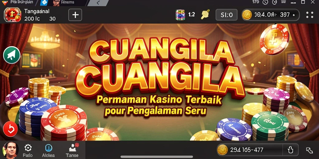 Screenshot CUANGILA menampilkan gameplay seru dan antarmuka menarik dari permainan Kasino.