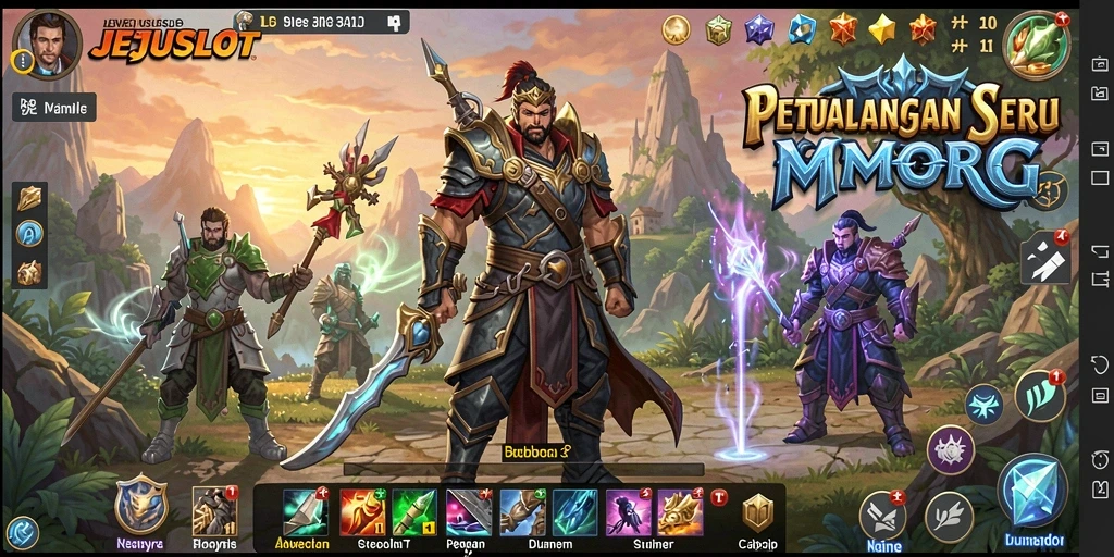 Tampilan menarik dari gameplay JEJUSLOT dalam aksi