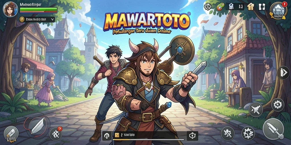 Tangkapan layar gameplay MAWARTOTO yang menampilkan karakter anime beraksi.