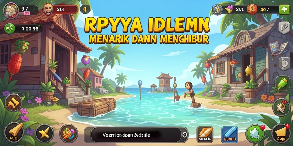 Tampilan gameplay dari RPYYY yang menenangkan dan adiktif.