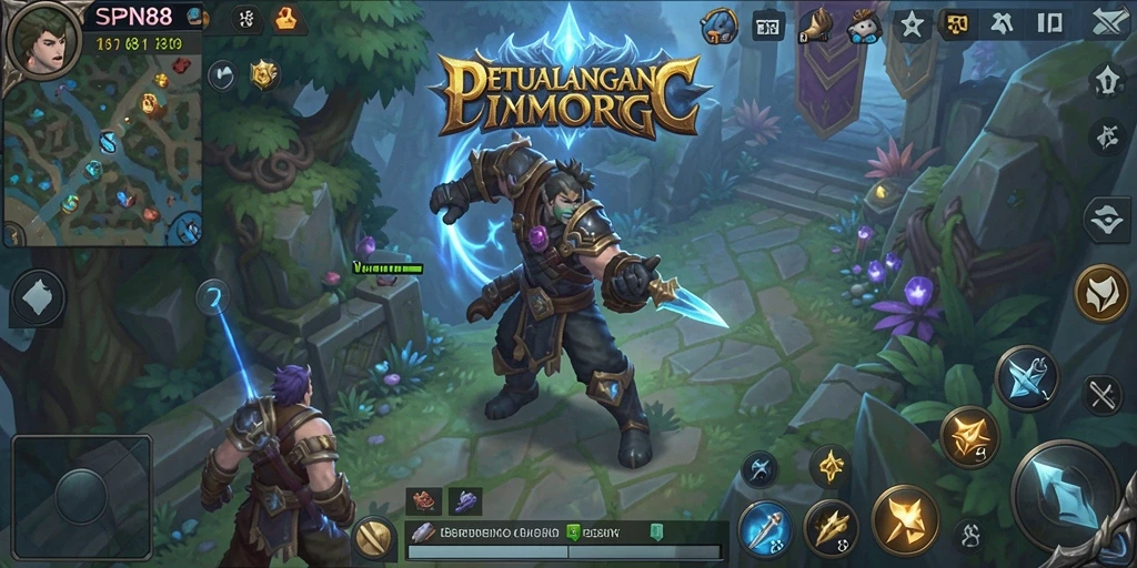 Screenshot gameplay SPN88 yang menunjukkan aksi pertempuran yang mendebarkan.