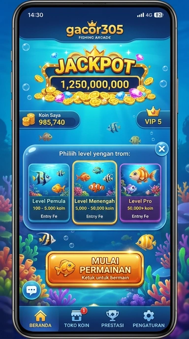 Tampilan utama aplikasi gacor305 dengan berbagai pilihan aplikasi.